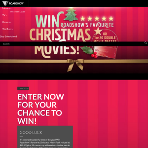 Win Roadshow’s Favourite Christmas Movie Pack