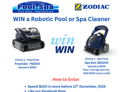 Win a Robotic Pool or Spa Cleaner