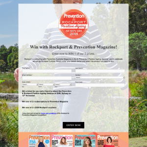 Win Rockport & Prevention Magazine Prizes