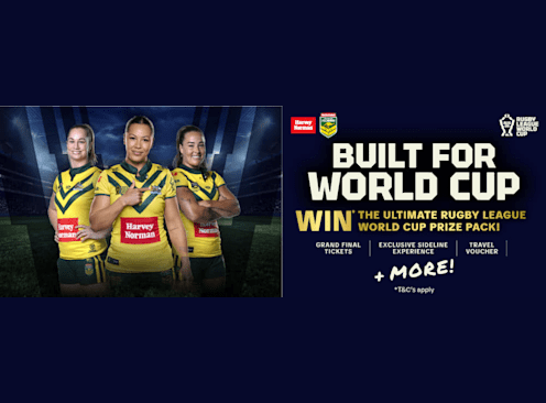 Win an Ultimate Rugby League World Cup Prize Pack - Harvey Norman