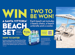 Win 1 of 2 Santa Vittoria Beach Sets - Drakes Supermarkets