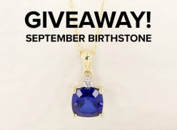 Win a Sapphire and Diamond Pendant