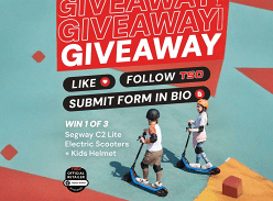 Win 1 of 3 Segway C2 LITE Electric Scooters