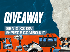 Win a Senix X2 18V 9-Piece Combo Kit