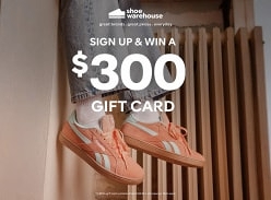 Win a $300 Shoe Warehouse Gift Card