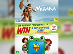 Win 1 of 3 $2K Shopping Sprees Thanks to Toy Story 5 & Moana - Reading Cinemas