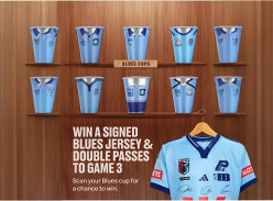 Win a Signed NSW Blues Jersey & Double Passes to Game 3