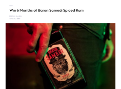 Win Six Bottles of Baron Samedi Spiced Rum