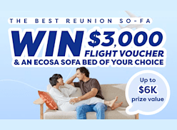 Win a Sofa Bed and Webjet Flight Voucher