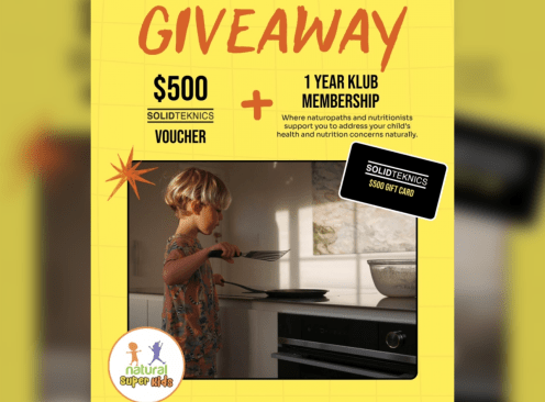 Win a $500 Solidteknics Voucher & a 1-Year KLUB Membership - Natural Super Kids
