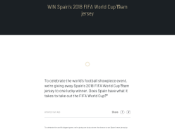 Win Spain's 2018 FIFA World Cup™ team jersey