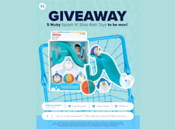 Win 1 of 5 Splash N' Slide Bath Toys - Nuby Australia Official
