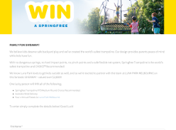 Win Springfree Trampoline and Luna Park passes