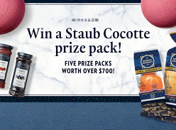 Win 1 of 5 Staub Cocotte Prize Packs