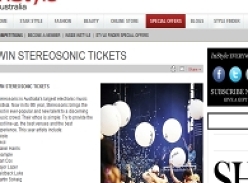 Win Stereosonic Tickets