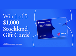 Win 1 of 5 $1K Stockland Gift Cards