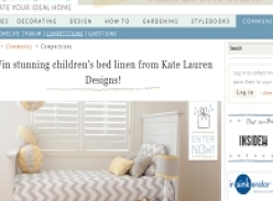 Win stunning children's bed linen from Kate Lauren Designs!