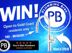 Win a Stylish Pull Out Sink Mixer Installed - South East Queensland Community