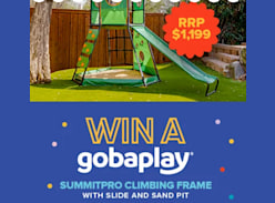 Win a SummitPro Climbing Frame with Slide and Sandpit
