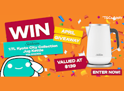 Win a Sunbeam 1.7L Kyoto City Collection Jug Kettle - Billy Guyatts