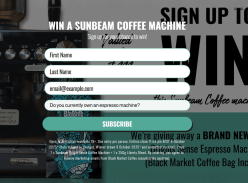 Win a Sunbeam Coffee Machine