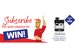Win a Sunbeam Origins Classic Espresso Machine