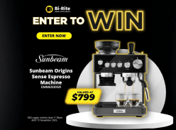 Win a Sunbeam Origins Sense Espresso Machine