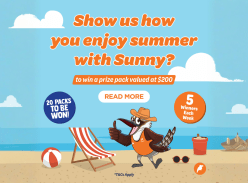 Win 1 of 20 Sunny Merch Packs - Sunrise Local Stores