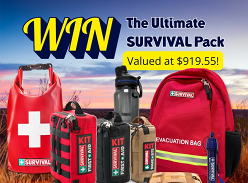 Win 1 of 3 Ultimate Survival Packs