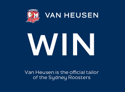 Win Sydney Roosters Box Tix for 6 People + $1000 Van Heusen Gift Card