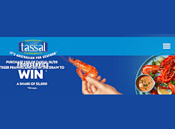 Win a Share of $5K Tassal Aussie Tiger Prawns