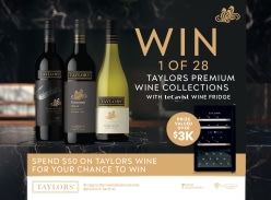 Win 1 of 28 Taylors Wine Collection & a Lecavist Wine Fridge