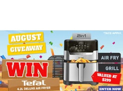 Win a Tefal 4.2-Litre Easy Fry & Grill Deluxe Air Fryer