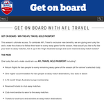 Win The AFL Travel Gold Passport