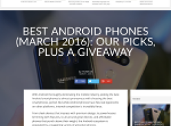 Win the best android phone of the month as voted by you!