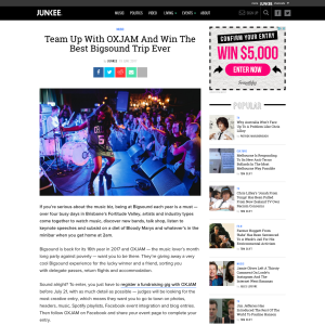 Win The Best Bigsound Trip Ever