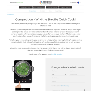 Win the Breville Quick Cook