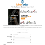 Win the Canyon Bicycle of your choice to the value of $5,000!