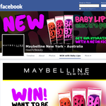 Win the chance to be the star of the new 'Baby Lips Electro Pop' range + 1 of 10 'Baby Lips' prize packs! - Maybelline New York