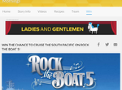 Win the chance to cruise the South Pacific on 'Rock the Boat 5'!