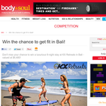 Win the chance to get fit in Bali!