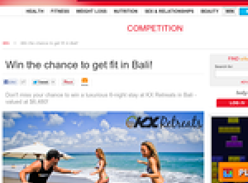 Win the chance to get fit in Bali!