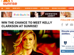 Win the chance to meet Kelly Clarkson on Sunrise 