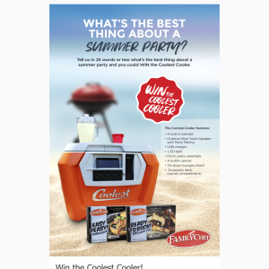 Win the coolest cooler!