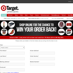 Win the cost of your online Target order back!