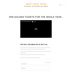 Win the Golden Ticket for two people