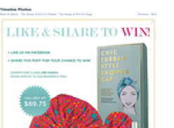 Win the gorgeous Louvelle Shower Cap and Bath Products
