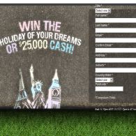 Win the holiday of your dreams or $25,000 cash!