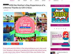 Win the Mother’s Day Experience of a Lifetime
