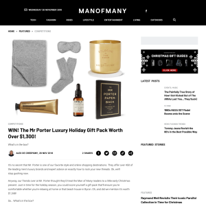 Win The Mr Porter Luxury Holiday Gift Pack